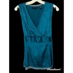 👚✨Context  Turquoise Silk Top. 3 tops for $20.